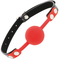 Darkness - Bâillon En Silicone Rouge